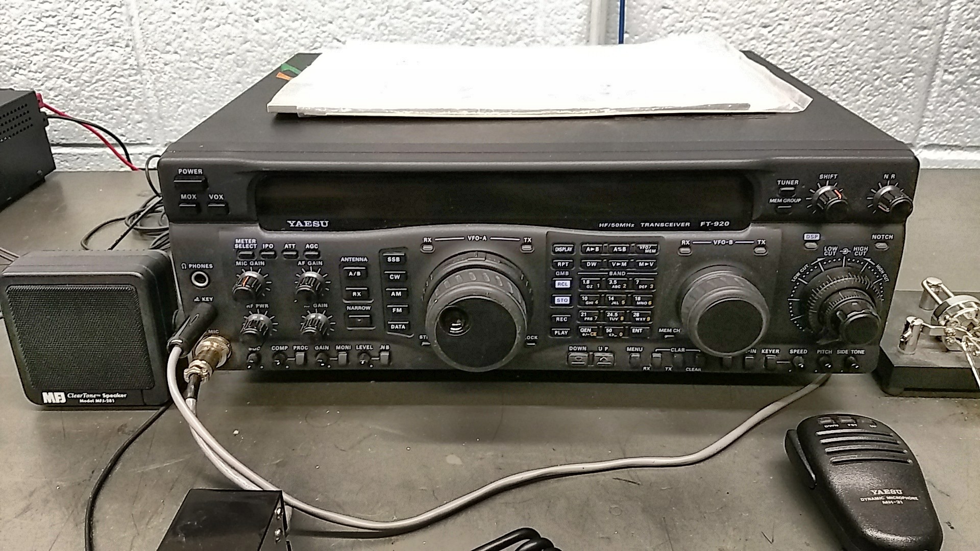 Yaesu FT920 HF Transceiver Amateur Radio Club
