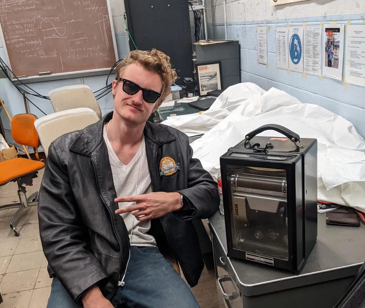guy with radio room