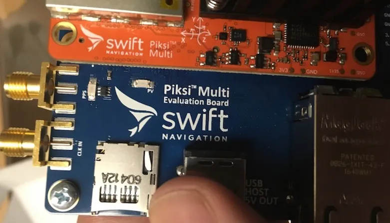Photo of Swiftnav Piksi Multi evaluation board