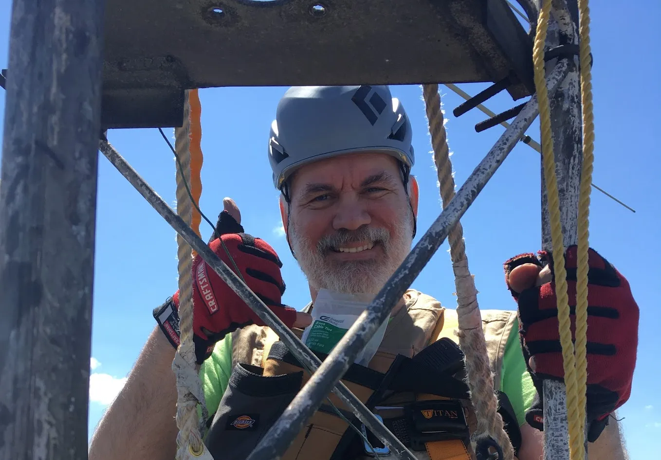 Alan, N2YGK, on the tower