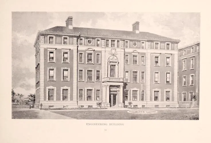 Old Engineering Building ca. 1897 (p. 33 Columbia University, 1897. https://archive.org/stream/columbiauniversi00colu_0#page/33/mode/1up)